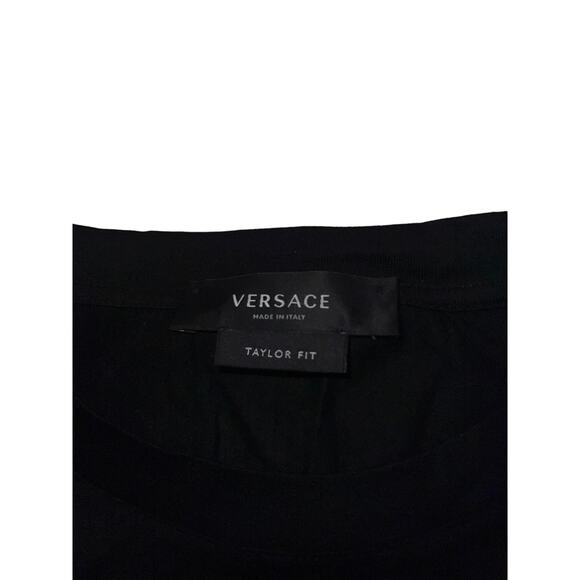 Versace Crystal Medusa Black Shirt Large Taylor Fit - Picture 6 of 8